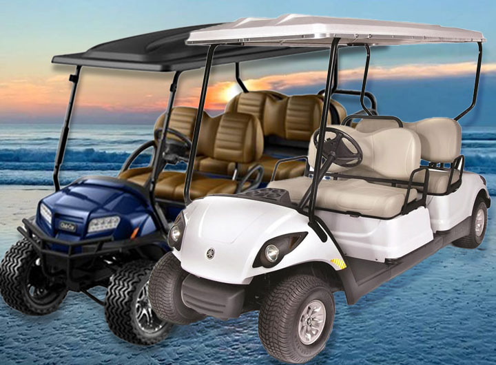 DAytona Fun Rentals 4 and 6 seater golf carts!
